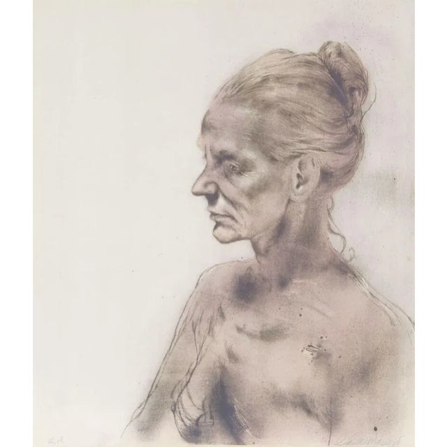 Donald DeMauro, "Untitled (Woman)," Lithograph For Sale
