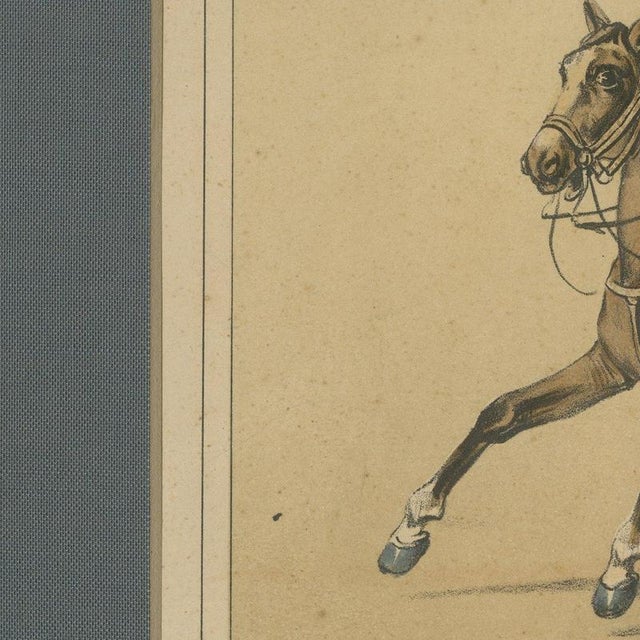 Beige José Rubio Y Villegas, Lancers, 1861, Lithograph For Sale - Image 8 of 12
