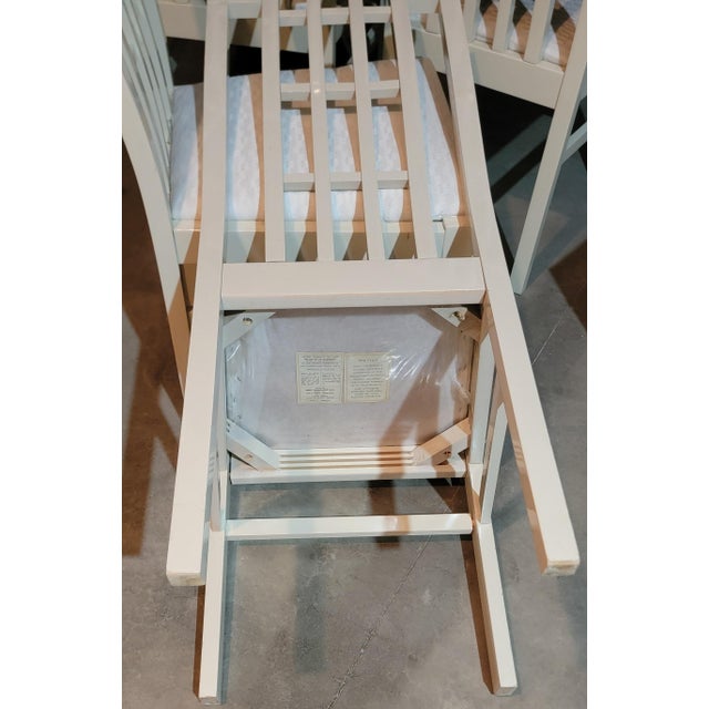Abel Gonzalez White Lacquer Modern Tall Back Dining Room Chairs For Sale In Chicago - Image 6 of 18