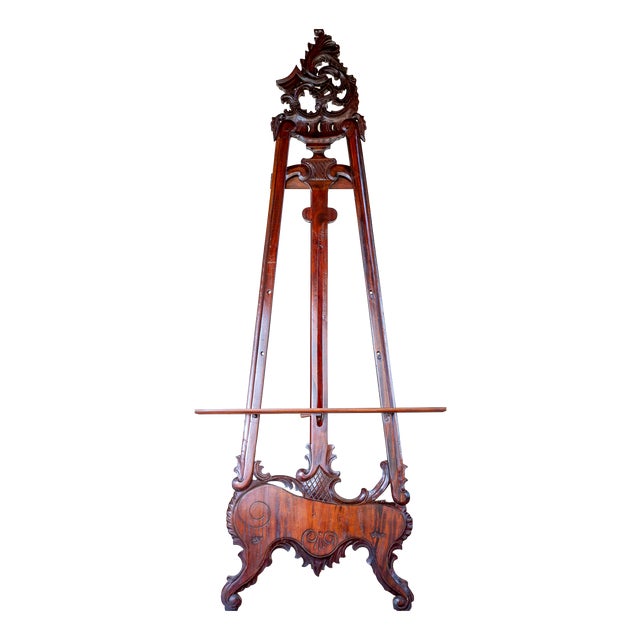 Vintage Easel in Mahogany, 1920s For Sale