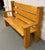 Pair of Mission-Style Solid Oak Slat Benches For Sale - Image 12 of 18