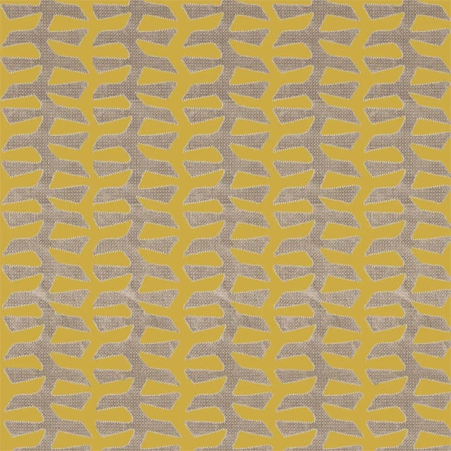 Zoffany Verdi Applique Fabric in Tigers Eye For Sale