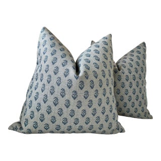 Peter Dunham Rajmata Indoor/Outdoor Down-Filled Pillows - a Pair For Sale