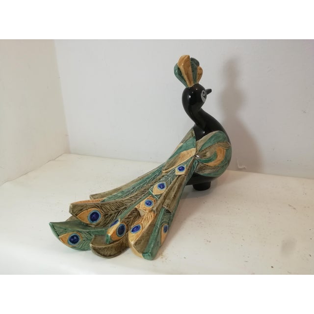 Ceramic Peacock by Selim for Goebel, West Germany, 1984 For Sale - Image 6 of 12