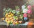 Late 20th Century Late 20th Century Floral Still Life Oil Painting on Canvas, Gold Ornate Frame For Sale - Image 5 of 15