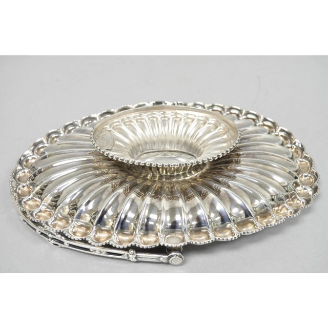 Antique Rogers & Bro Silver Plated Wedding Brides Basket W Reticulated Handle For Sale - Image 14 of 17