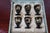 Black Vintage Japanese Mount Fuji Black Lacquerware Sake Set With Six Stemmed Cups, Tray and Original Box - 8 pcs For Sale - Image 8 of 15