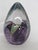 Late 20th Century Glass Eye Studio Ges Purple Passion Flower Dichroic Art Egg Paperweight 5194b For Sale - Image 5 of 14