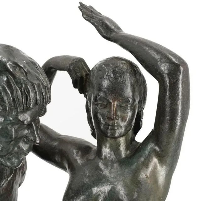 Large Bronze Figurative Sculpture by Firmin Vandewoude (1907-1994) For Sale - Image 4 of 12