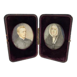Travel Pouch with Portraits of Missionary Father Felix Westerwoudt, 1898