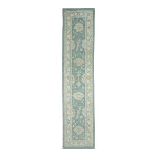 Turkish Oushak Runner Rug 2'10" x 12'5" #17283 For Sale