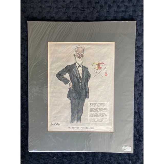 Late 19th Century "Mr. Punches Personalities: Mr. George Bernard Shaw" Figurative Print For Sale In Chicago - Image 6 of 6