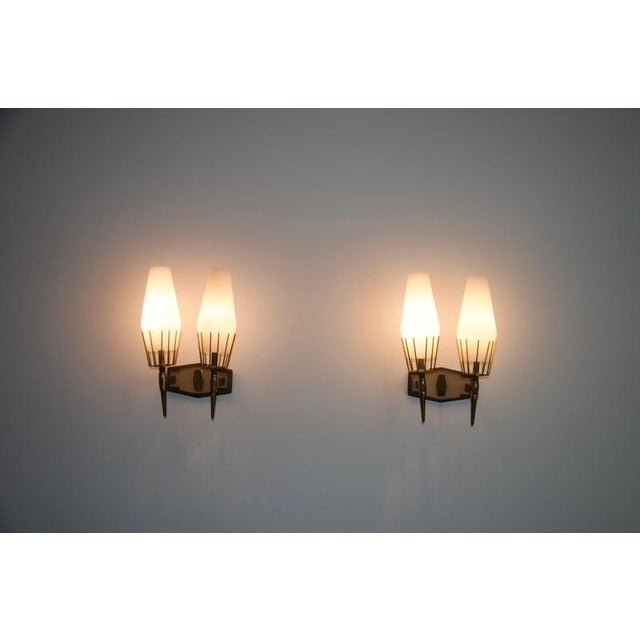 Stilnovo Brass Wall Lamps from Stilnovo, Italy, 1960s, Set of 2 For Sale - Image 4 of 18