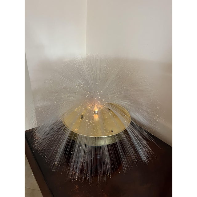 Mid-Century Modern Mid-Century Multicolored Fiber Optic Rotating Lamp, 1960s For Sale - Image 3 of 10