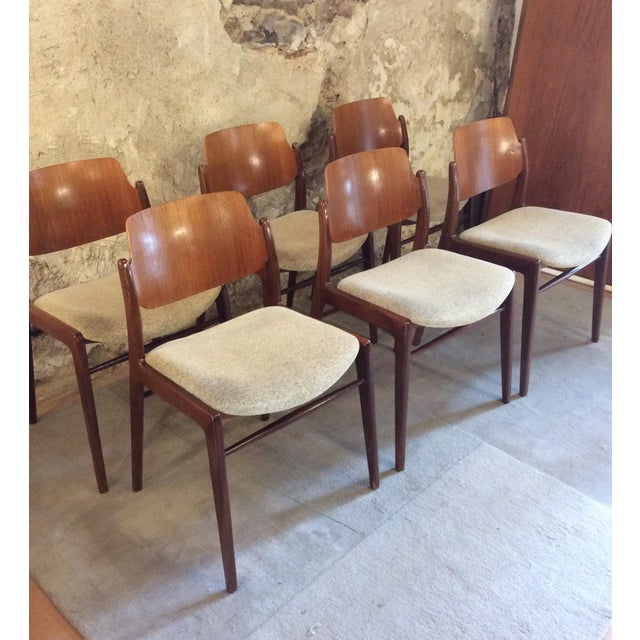 Dining Chairs by Hartmut Lohmeyer for Wilkhahn, 1950s, Set of 6 For Sale - Image 11 of 11