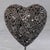 Black Premium Handcrafted Recycled Metal Heart Sculpture | 22" X 18" |. One of a Kind For Sale - Image 8 of 10