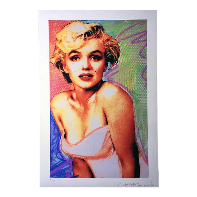 2013 Postmodern Style Portrait of Marilyn Monroe Original Print by Richard Duardo For Sale