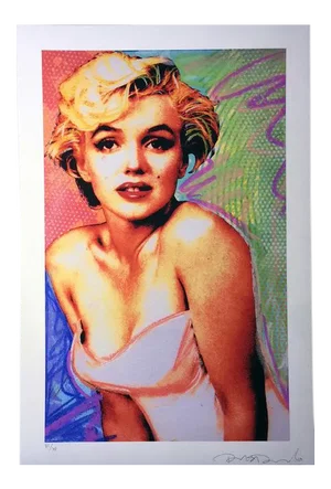 2013 Postmodern Style Portrait of Marilyn Monroe Original Print by Richard Duardo