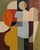 Contemporary Fragmented Presence- Modern Abstract Painting, Geometric, Framed by Sophie Dumont For Sale - Image 3 of 9