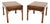 Vintage Georgian Style Yew Wood Side Tables, 1950, Set of 2 For Sale
