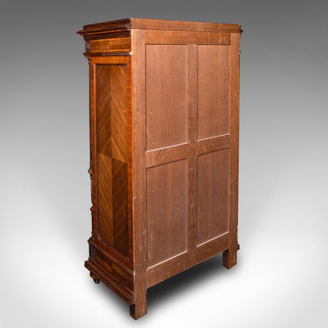 Early 20th Century Antique Tallboy Correspondence Desk, French, Kingwood, Escritoire, Victorian For Sale - Image 5 of 12