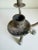 Metal Brutalist Verdigris 3-Arm Candelabra For Sale - Image 7 of 12