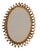 Round Wall Mirror in Rattan and Bamboo, 1960s For Sale