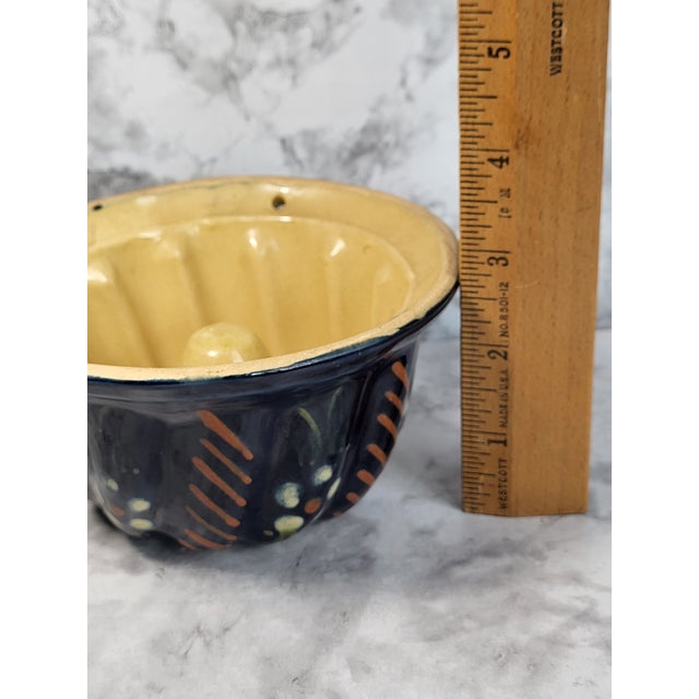 19th Century French Alsatian Glazed Kouglof Bundt Cake Mold For Sale - Image 9 of 11