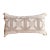 Classic Home Beige & White Throw Pillow With Jute Accents For Sale