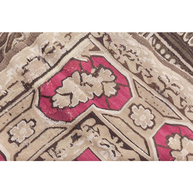 Antique Ukrainian Bessarabian Botanical Rug For Sale - Image 11 of 14