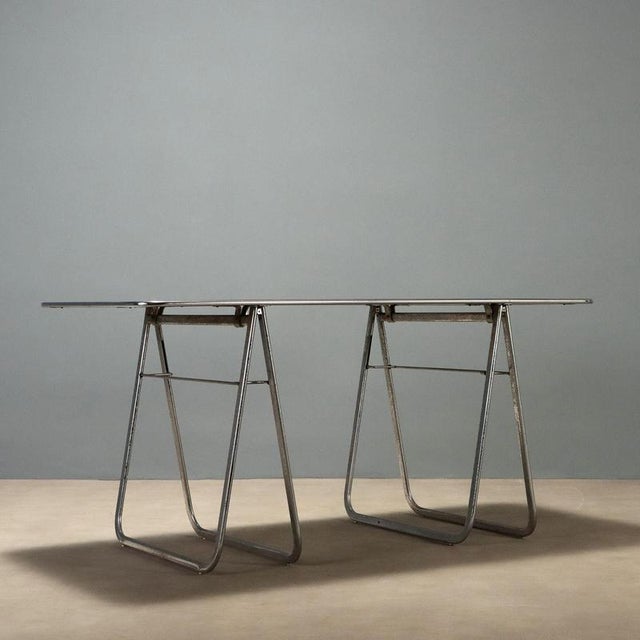 Black Vintage Chrome Table with Laminate Top, 1970s For Sale - Image 8 of 10