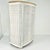 Off-white 1960s Vintage Boho Chic Coastal Americana Extra Tall Wicker Hamper For Sale - Image 8 of 16