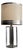 Italian Sculptural Table Lamp in Chromed Metal, 1970s For Sale