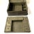 Anglo Indian Georgian Campaign Patinated Brass Desk Box For Sale - Image 9 of 12