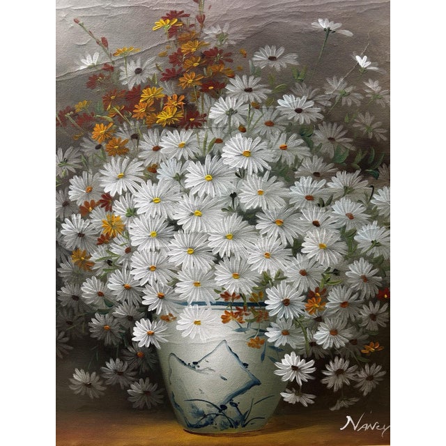 Nancy Lee, Still Life Composition, Oil Painting On Canvas For Sale - Image 12 of 14