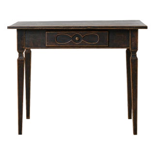 Swedish Empire Desk in Rustic Paint For Sale