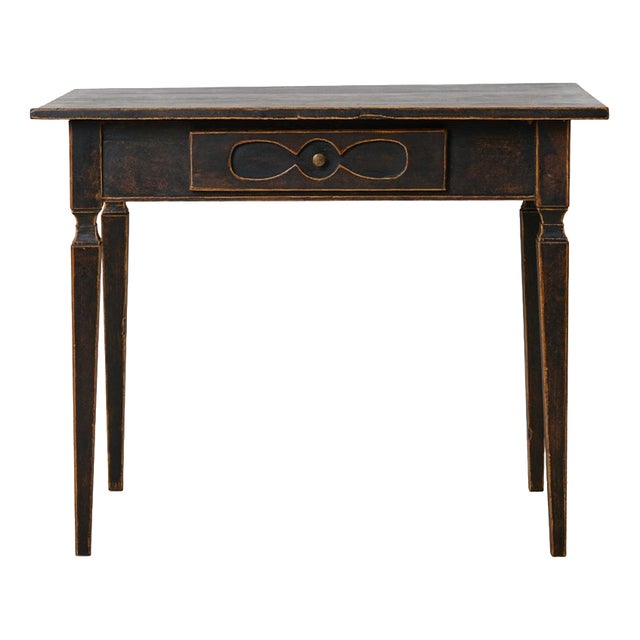 Swedish Empire Desk in Rustic Paint For Sale
