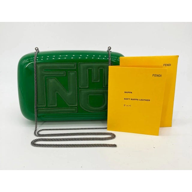 【メーカー直売】 Logo Green Fendi Box Chairish | Clutch バッグ