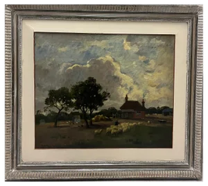 Edouard Chappel, Vers La Bergerie, 1890, Oil