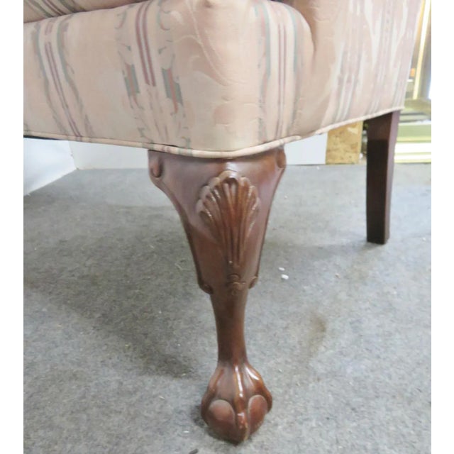 Bernhardt Chippendale Style Wing Chair For Sale In Philadelphia - Image 6 of 8