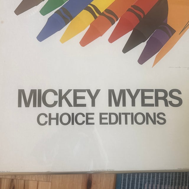 Iconic 1979 pop art poster by Mickey Myers, published by Choice Editions, San Francisco, and printed by the legendary Tea...