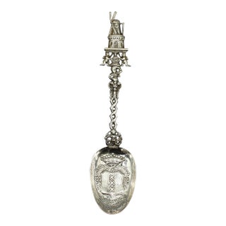 Pre-1953 Amsterdam 833 Standard Silver Souvenir Spoon For Sale