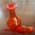 Mid 20th Century Rainbow Decanter/ Genie Bottle in Orange For Sale - Image 4 of 5