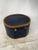 Antique Hat Box in Blue-Lined Cardboard and Leather, 1890s For Sale - Image 15 of 16