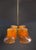 Large chandelier from art glass with a distinct vibe of tiffany and art deco. by peill & putzler around 1970. 4-light...