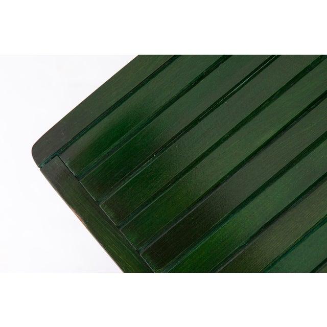 Mid-Century Modern German Green Beech Folding Chairs, 1960s, Set of 4 For Sale - Image 6 of 10