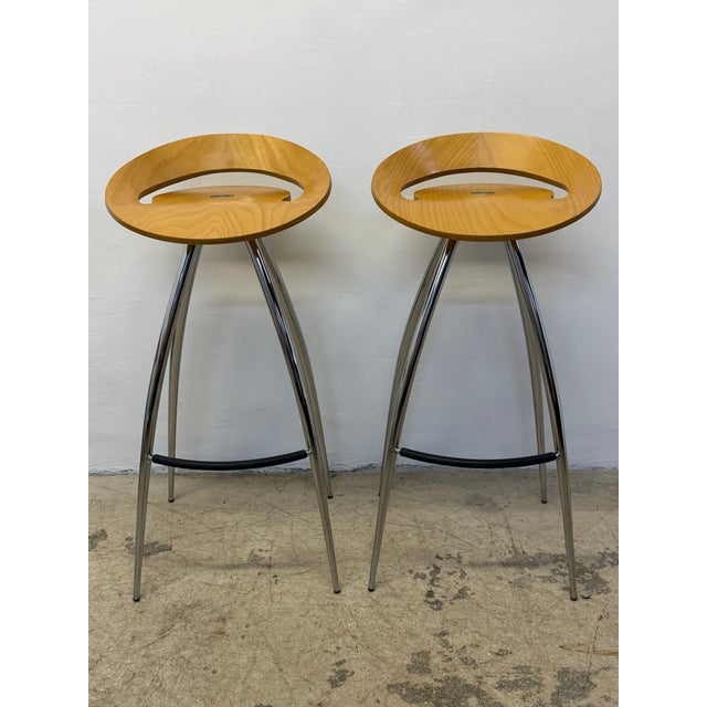 Sigurdur Thorsteinsson Lyra Bar Stools for Magis, Italy - A Pair For Sale - Image 10 of 18