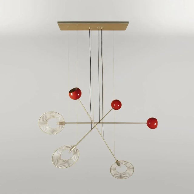 Metal Melrose Suspension Lamp by Creativemary For Sale - Image 7 of 15
