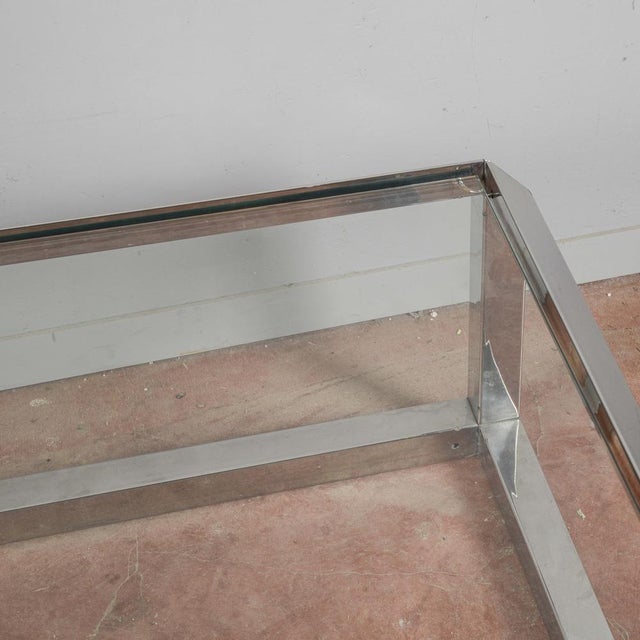 Silver Coffee Table by Alberto Rosselli for Saporiti For Sale - Image 8 of 15