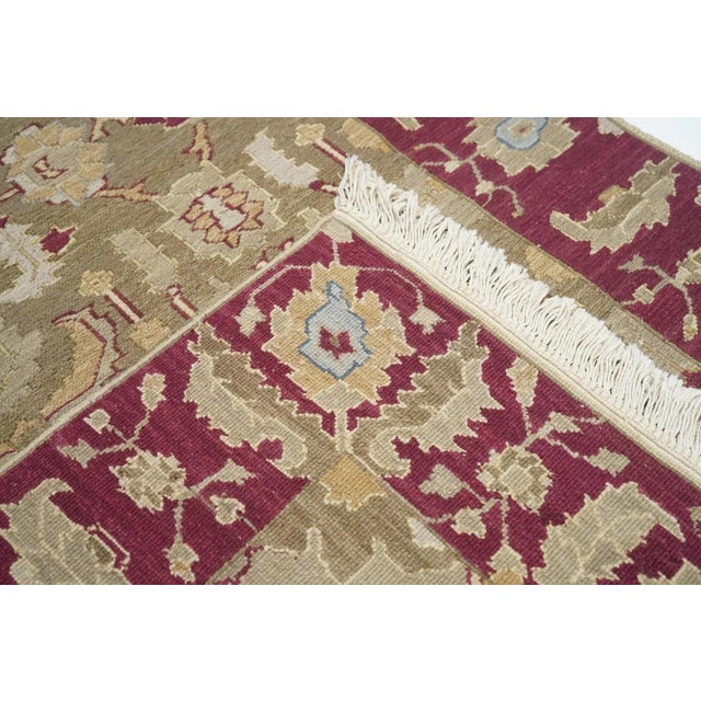 Red Sumak Rug 4'1'' X 6'1'' For Sale - Image 8 of 10
